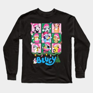 bluey cristmas Long Sleeve T-Shirt